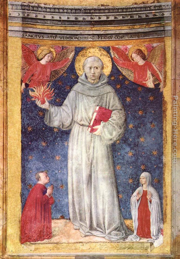 St Anthony of Padua painting - Benozzo di Lese di Sandro Gozzoli St Anthony of Padua art painting